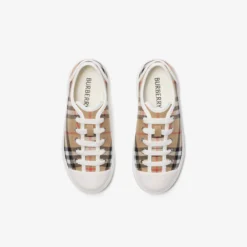 Check Cotton Sneakers