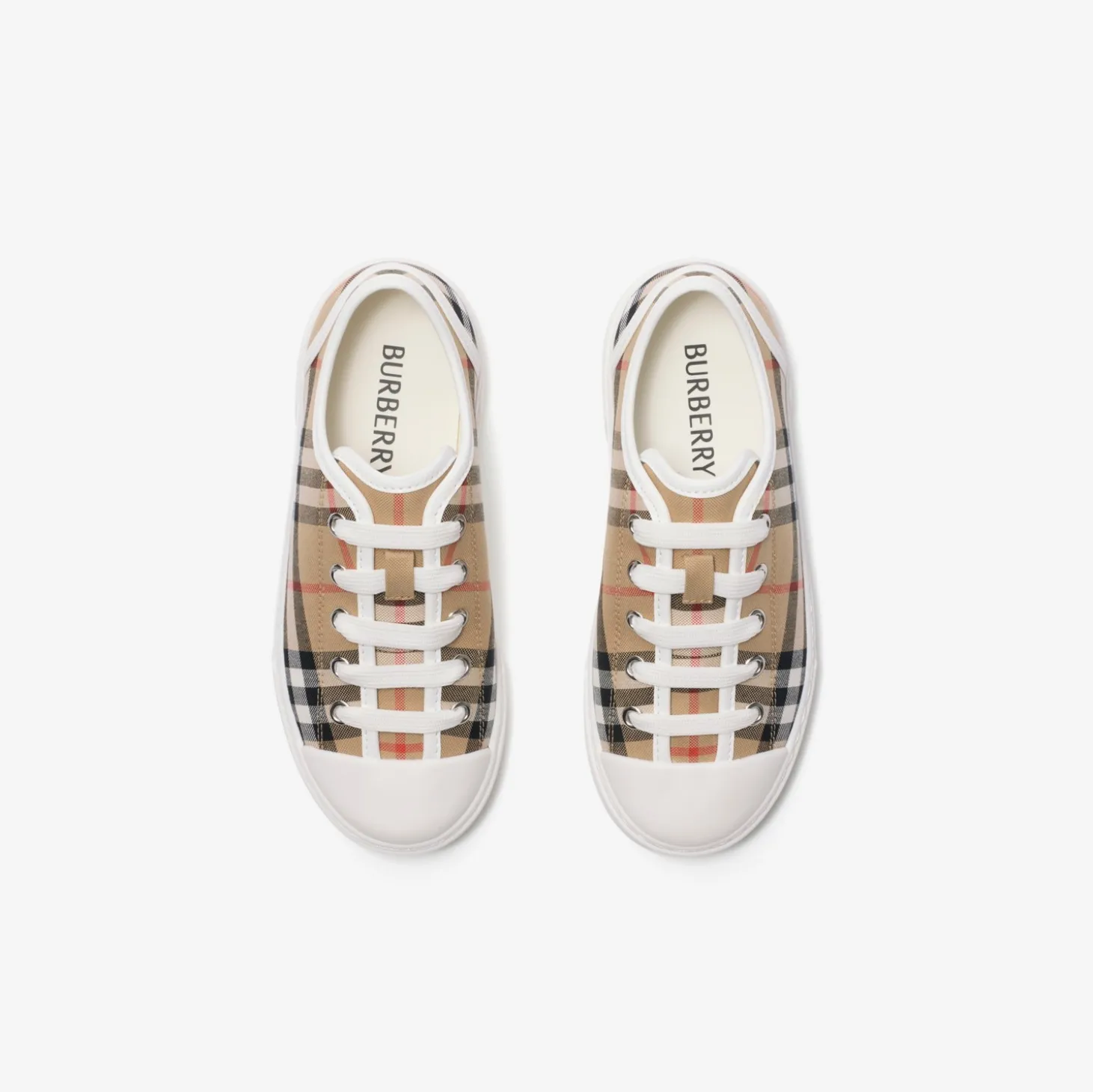 Check Cotton Sneakers