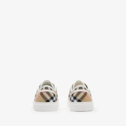 Check Cotton Sneakers