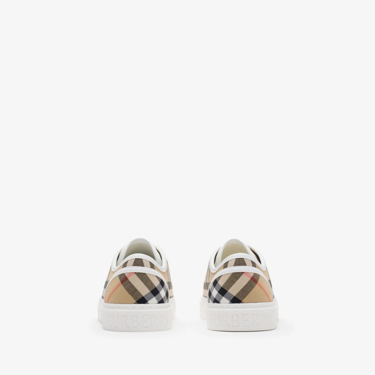 Check Cotton Sneakers
