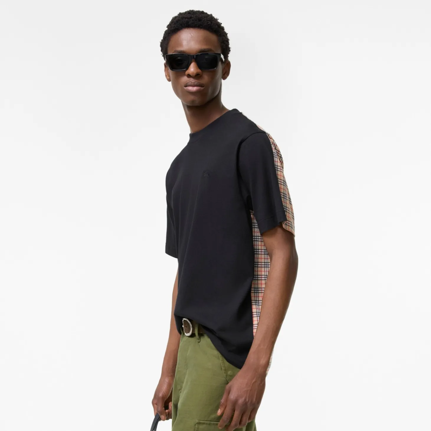 Check Cotton T-shirt