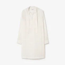 Check Cotton Voile Dress