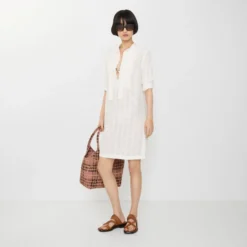 Check Cotton Voile Dress