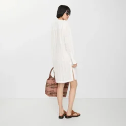 Check Cotton Voile Dress