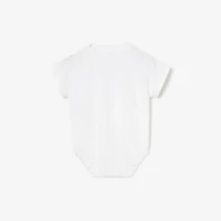 Check Cursive Logo Cotton Bodysuit