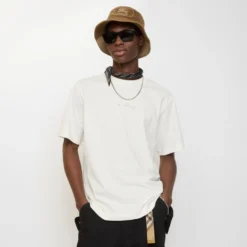 Check Cursive Logo Cotton T-shirt
