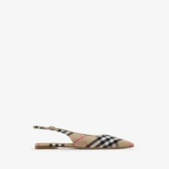 Check Dame Slingback Ballerinas​