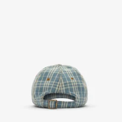 Check Denim Baseball Cap