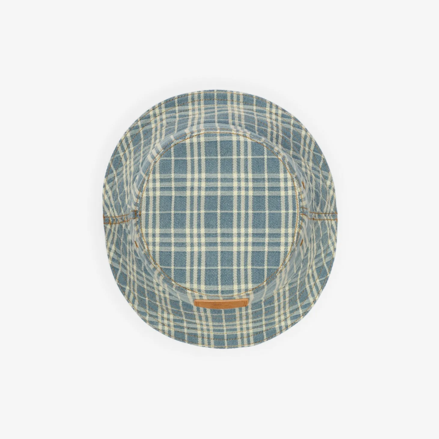 Check Denim Bucket Hat