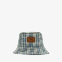Check Denim Bucket Hat
