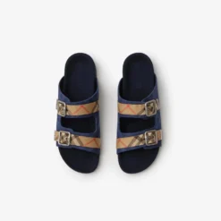 Check Denim Urchin Sandals
