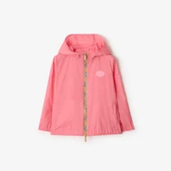 Checker-tape Nylon Hooded Jacket