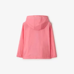 Checker-tape Nylon Hooded Jacket