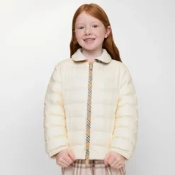 Checker-tape Nylon Puffer Jacket