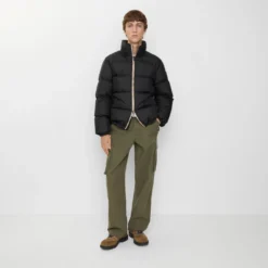 Checker-tape Snowdon Puffer Jacket
