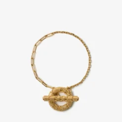 Check Granulation T-Bar Bracelet