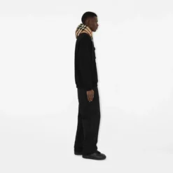 Check Hood Cotton Hoodie
