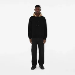 Check Hood Cotton Hoodie