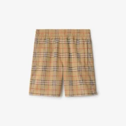 Check Jersey Shorts