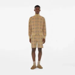 Check Jersey Shorts