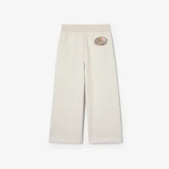 Check Knight Stamp Cotton Jogging Pants