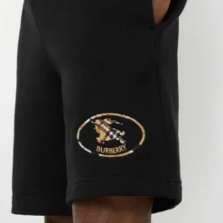Check Knight Stamp Cotton Shorts