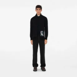 Check Label Cashmere Scarf
