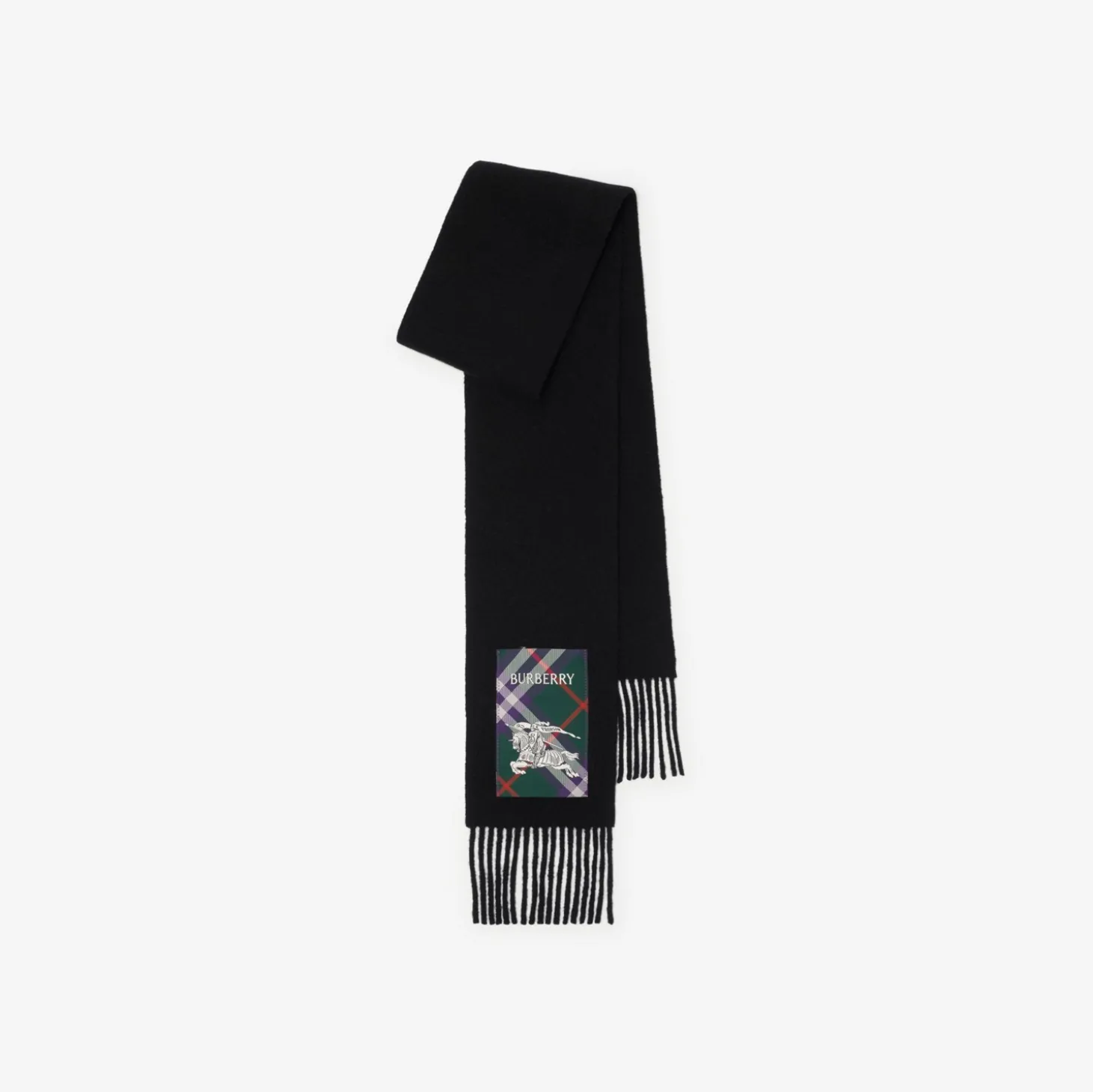 Check Label Cashmere Scarf