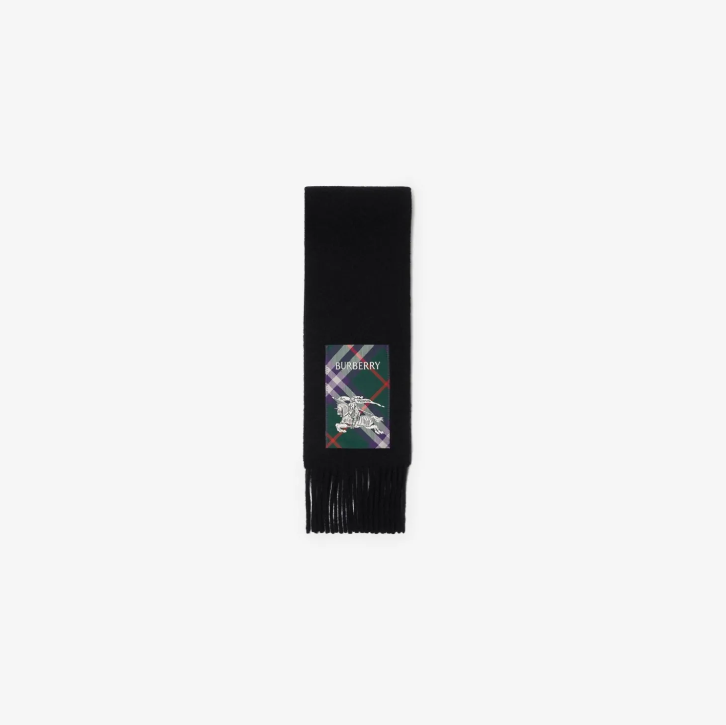 Check Label Cashmere Scarf