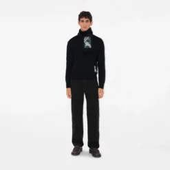 Check Label Cashmere Scarf