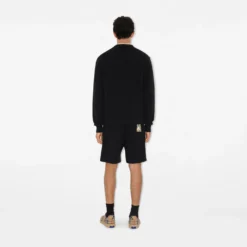 Check Label Cotton Shorts