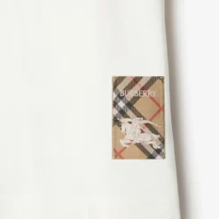 Check Label Cotton T-shirt