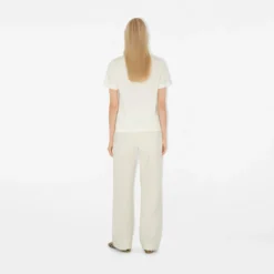 Check Label Cotton T-shirt