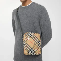 Check North South Crossbody Bag