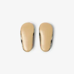 Check Nylon Blend Booties
