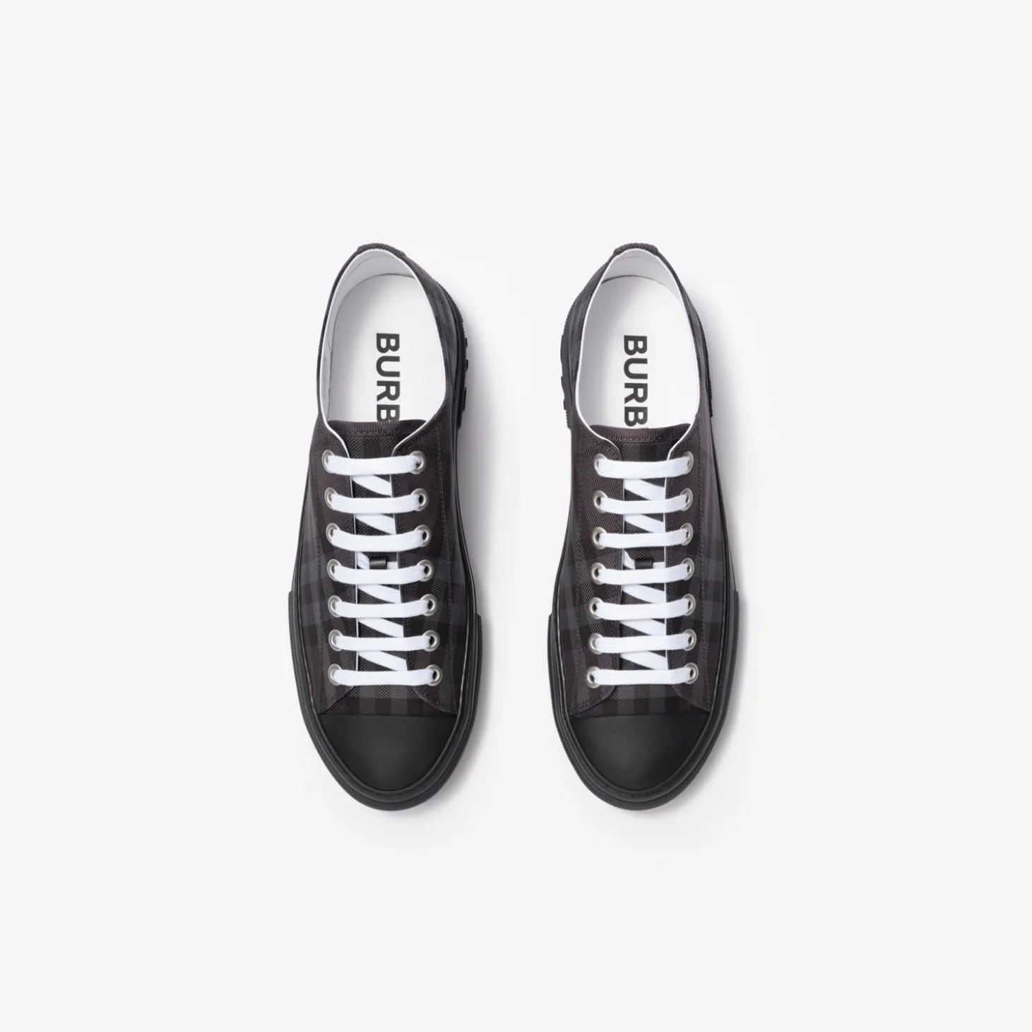 Check Nylon Blend Sneakers