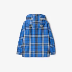 Check Nylon Hooded Jacket