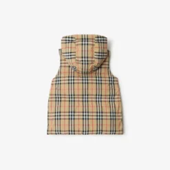 Check Nylon Puffer Gilet