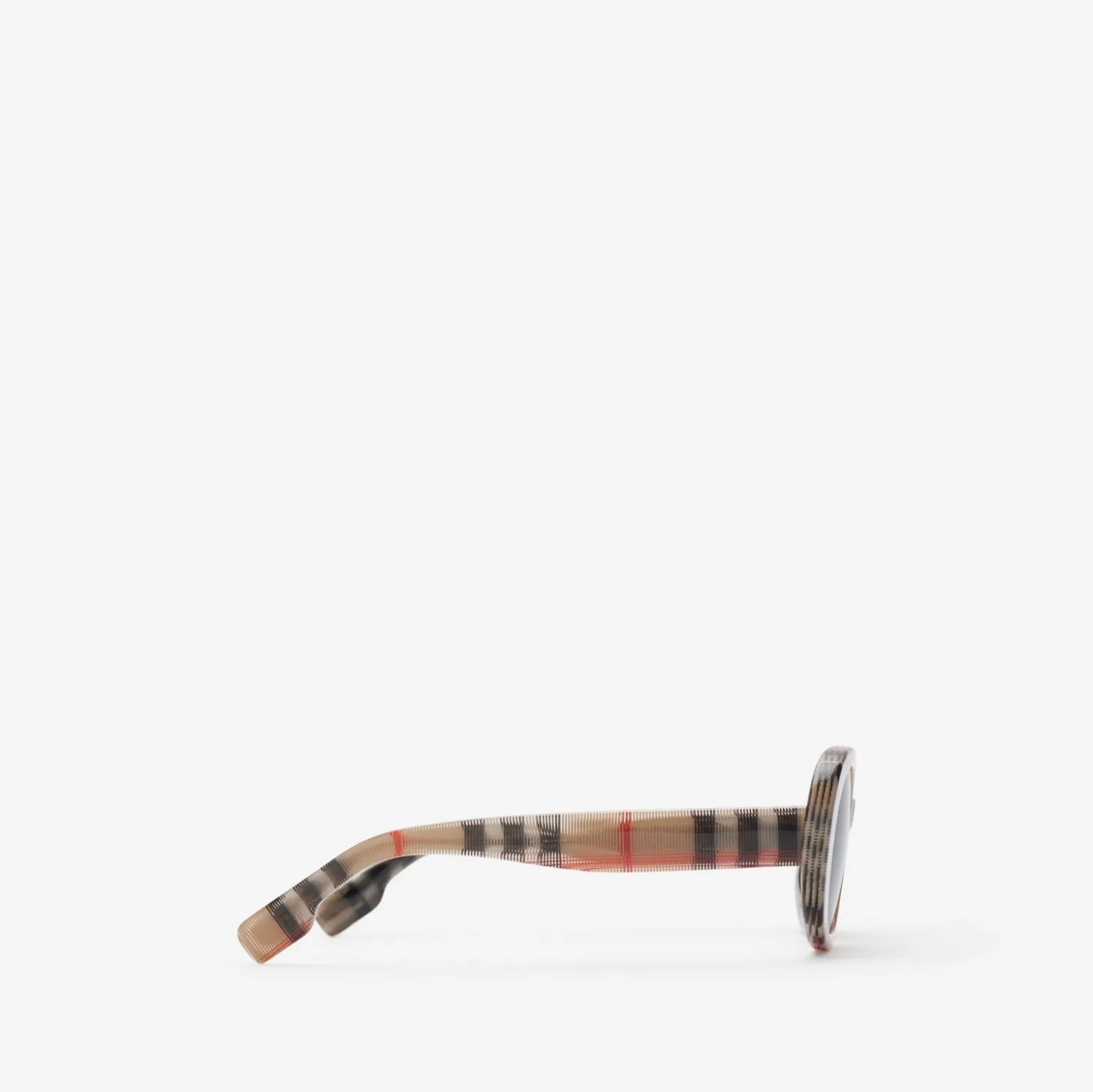 Check Oval Sunglasses
