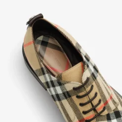 Check Pembroke Derby Shoes