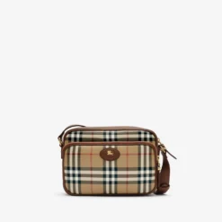 Check Pocket Crossbody Bag