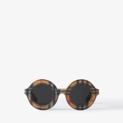 Check Round Sunglasses