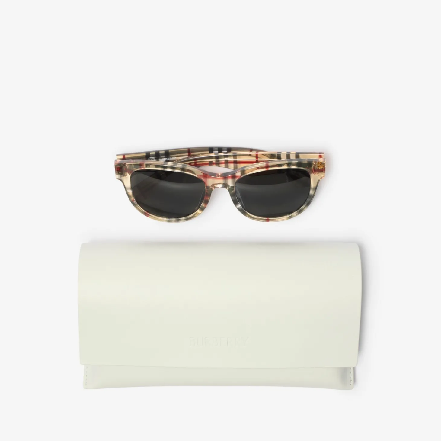Check Round Sunglasses
