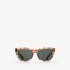 Check Round Sunglasses