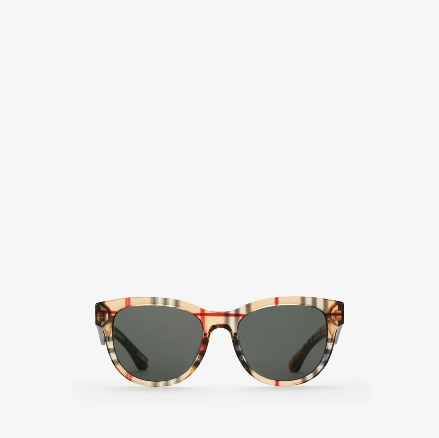 Check Round Sunglasses