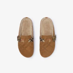 Check Shearling Urchin Clogs