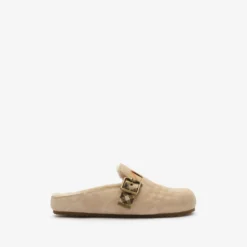 Check Shearling Urchin Clogs