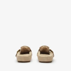 Check Shearling Urchin Clogs