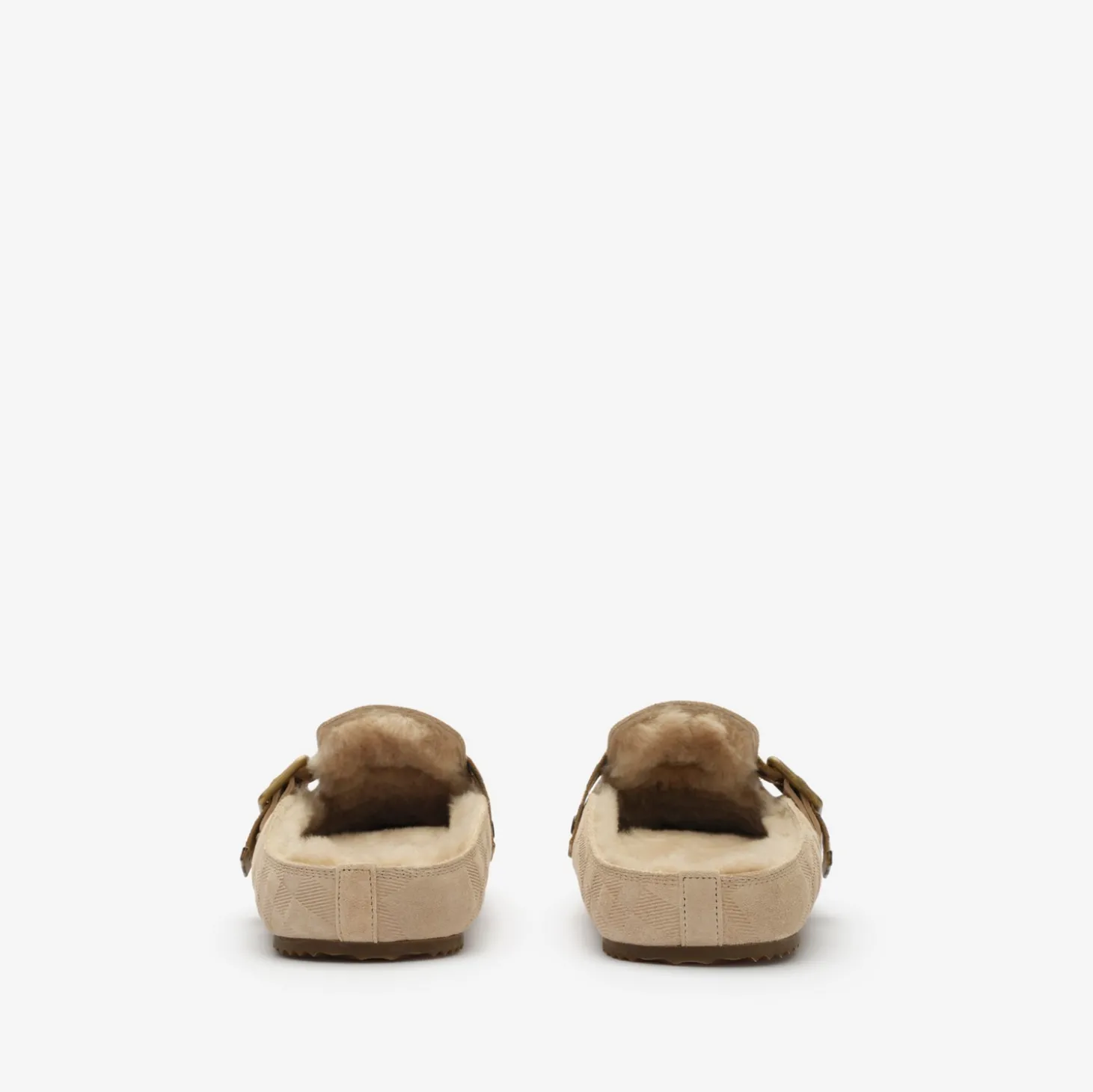 Check Shearling Urchin Clogs