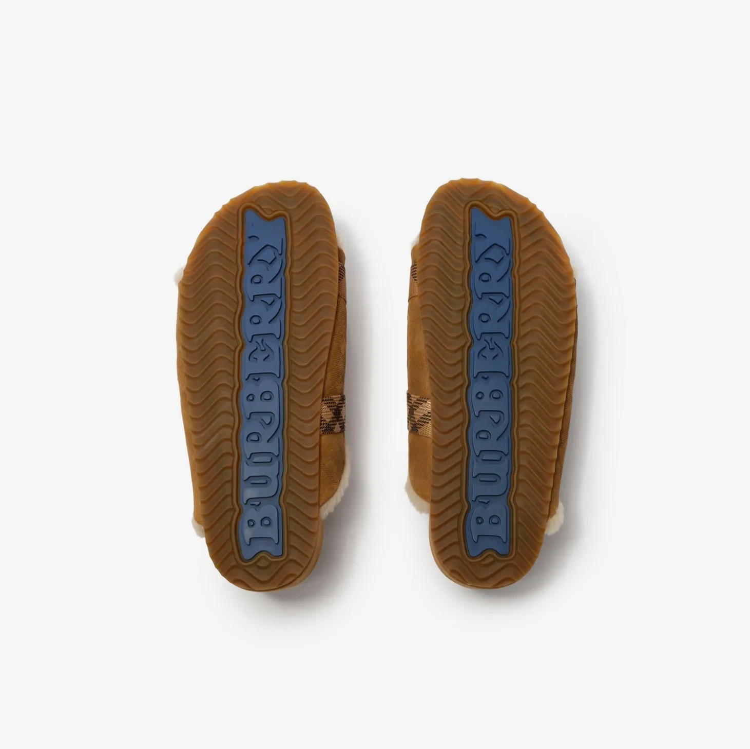 Check Shearling Urchin Sandals